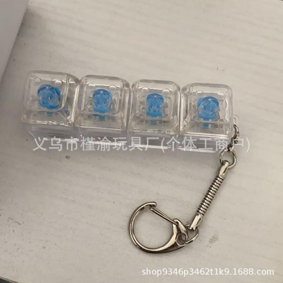 

Decompression Key Pc Fully Transparent Decompression Key Mechanical Keyboard Flash Pinch Decompression Key Keychain Toy