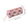 Small Fresh Bow Pencil Bag Pen Case Organizer Aesthetic Cosmetics Holder Organizer Multifunctional Stationery Storage Bag