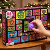 Calendario dell'Avvento Pop Cube 5cm Ice Baby Squishy 24 Fori Fidget Calendario per Bambini Adolescenti Regalo per le Feste di Compleanno Carina Decorazione da Scrivania