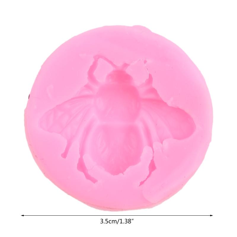 DIY Handmade Soap Making Supplies Silicone Fondant Mold Insect Bee Shape Cake Decorating Family Candle Molds Baking Gift