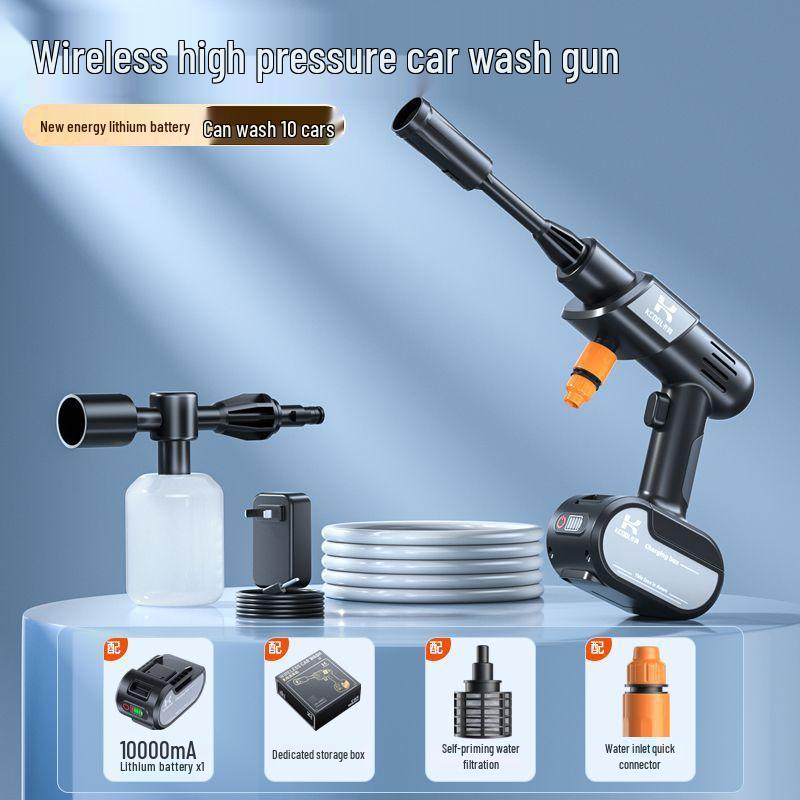 Cordless High-Pressure Car Washer with Lithium Battery