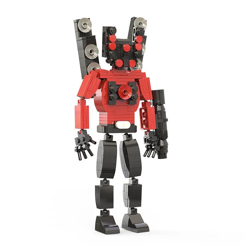 MOC Skibidi Toilette Bausteine Set Titan Speakerman Cameraman Tvman Steine DIY Modell Spielzeug für Kinder Neujahrs Geburtstagsgeschenke