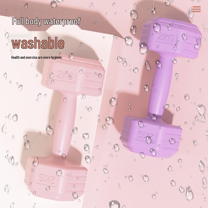 WEZHO Rubber Coated Dumbbell Pair