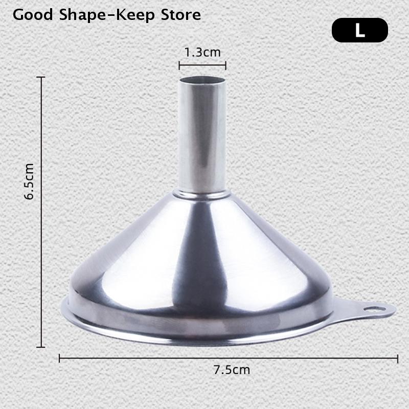 Stainless Steel Kitchen Funnels Small Funnels For Essential Oil Spices Set Food Grade Metal Funnels For Filling Bottles