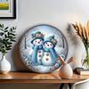 Snowman Metal Wall Art Aluminum Home Decor for Indoor Hanging Halloween Christmas Gift