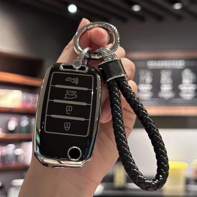 Schlüsselanhänger-Abdeckung mit Schlüsselband für Kia Sorento Optima Soul Sportage NIRO Forte Rio Smart Key Protector