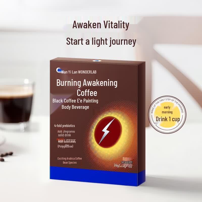 WONDERLAB Burn-Awaken Prebiotic Black Coffee
