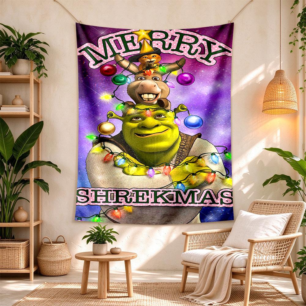 Shrek Vintage Tapestry Rustic Farmhouse Made For Dorm Wall Studio Wall Balcony Four Seasons Vintage Wall Art Perfect Gift For Dorm Roommate