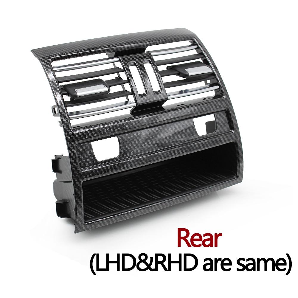 Carbon Fiber LHD RHD Front Rear Chromed AC Vent Grille Cover Panel For BMW 5 Series F10 F11 520 525 528 530 535