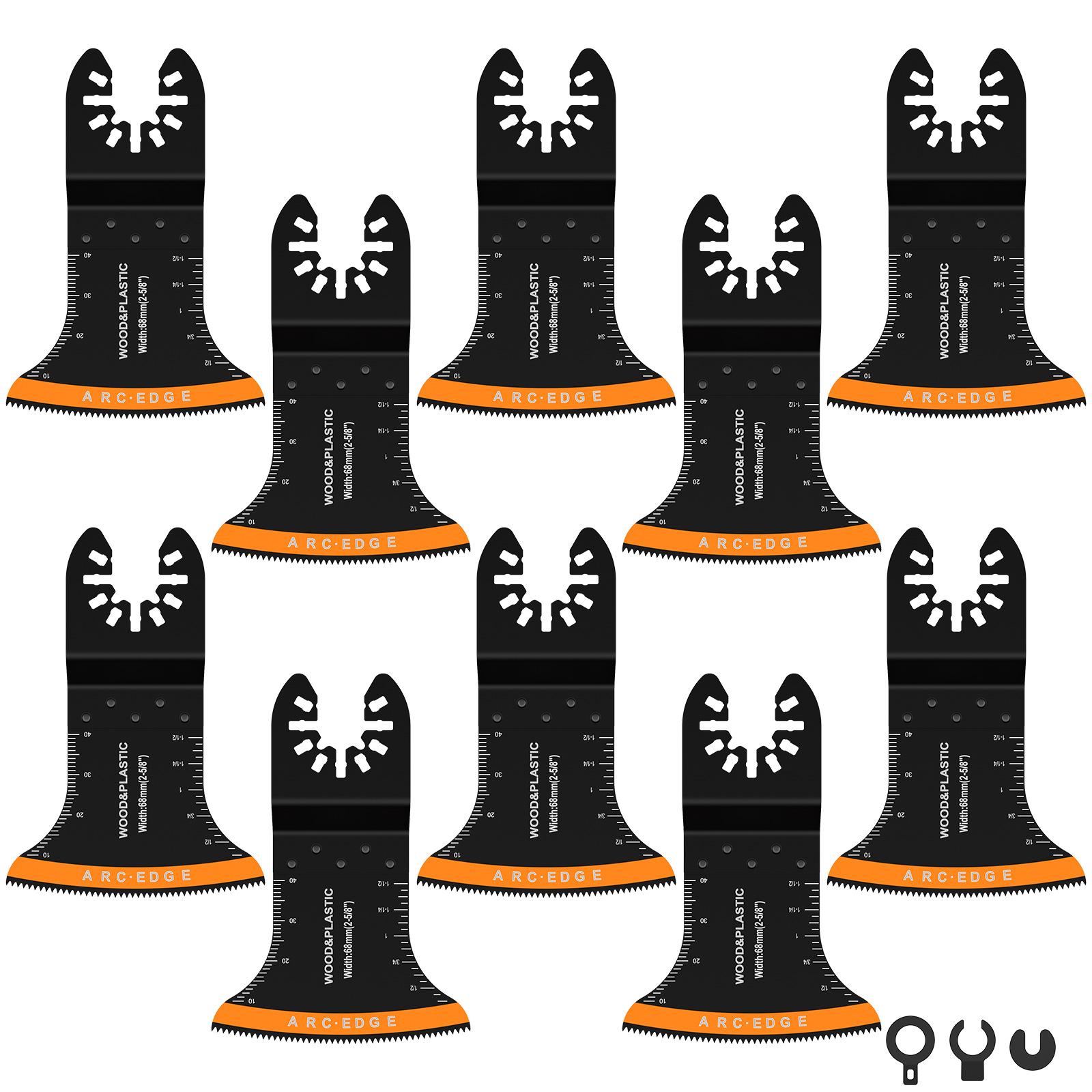 

Комплект осциллирующих пильных полотен Multitool Blade, универсальные осциллирующие пильные полотна из высокоуглеродистой стали, полукруглые и прямые