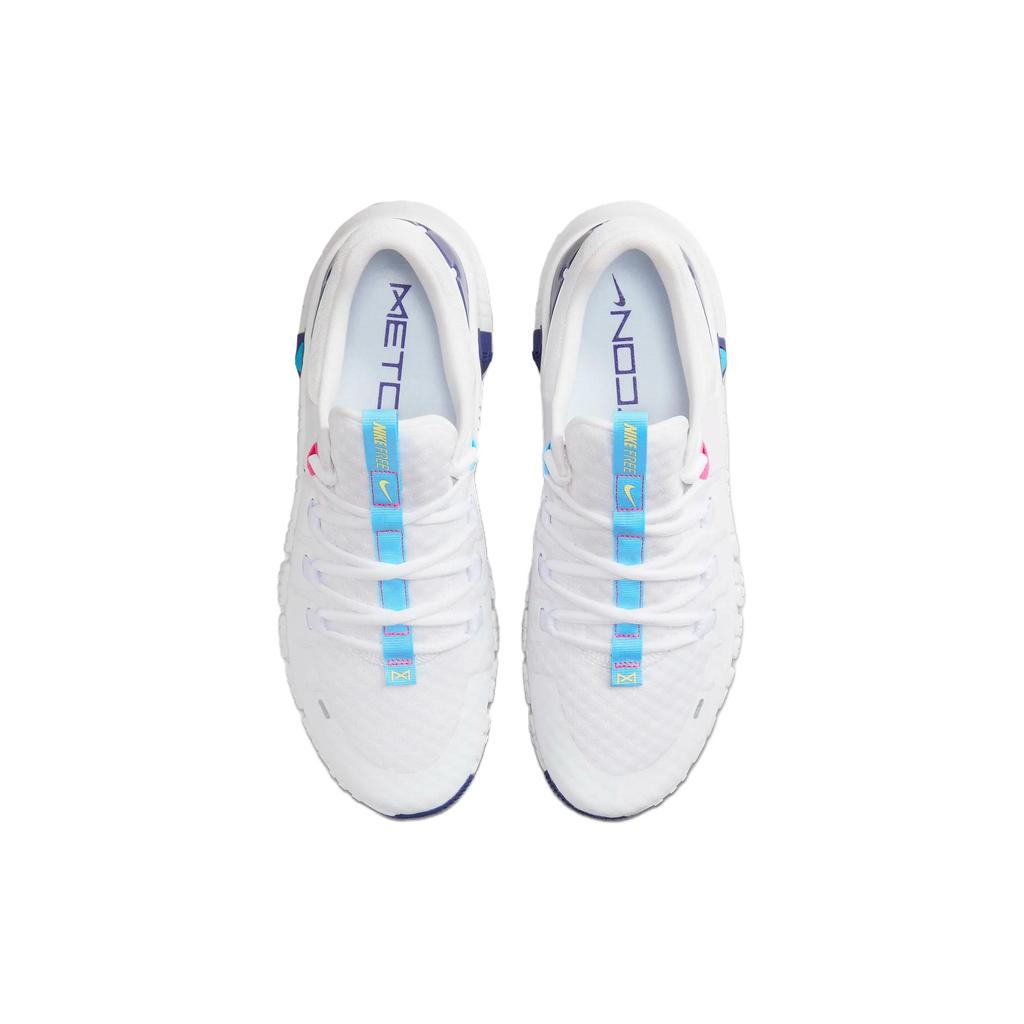Nike Scarpe da Ginnastica Uomo Free Metcon 5 Bianco Blu Acquario Rosa Intenso Blu Reale Profondo DV3949-103