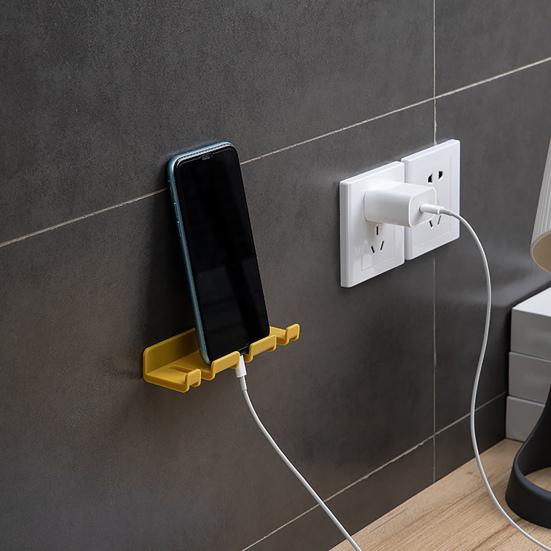 Power Plug Hook Punch-free Universal Toothbrush Multifunctional Steady Wall Hanger for Bathroom