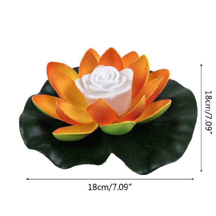 Unique Floating Lotus Light Waterproof LED Lamp Mid-Autumn Festival Night Lamp