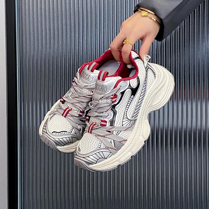 

ins Korean version of the new dad shoes for women 2025 autumn student sports running shoes casual shoes platform height increase YS0801 40