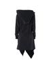 Available Gothic Medieval Court Evening Dress - Retro, Hooded, Zipper with Waist-Cinching, European and American Style.