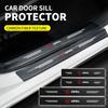 4PCS Car Door Sill Carbon Fiber Sticker Threshold Side Anti Scratch Waterproof Decal For Corsa Mokka Astra Cascada Adam