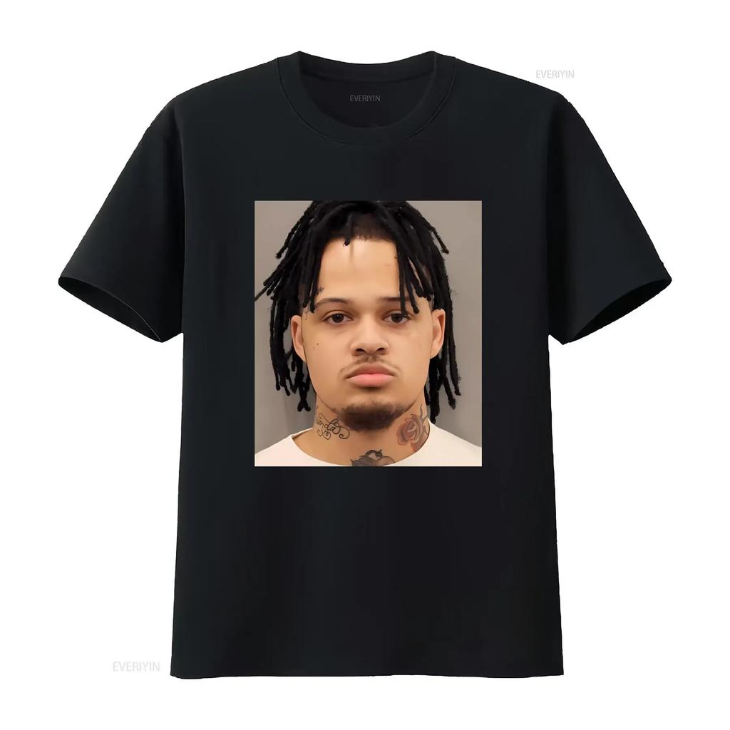 Summrs Mugshot T Shirt for Men Unique Design High Quality Print Perfect Streetwear Fashion Vintage Washed Top For Everyday Wear