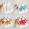 Bohemian Coral Pendant Earring Exaggerated Turquoise Earrings Gifts Womens Trendy Jewelry