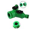Water Splitter 3 Way 1 Inlet 2 Outlet Faucet Splitter Adapter for Washing Machine Gardening DN15 DN20 Plastic