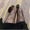 Plus-Size White Lace Fishnet Stockings, Black Sheer Pantyhose, Sexy White Silk Tights for Women