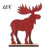Wooden Christmas Ornaments Nordic Ornaments, Wood Reindeer Santa Claus Snowman Figurine, Decorative Crafts for Home Rustic Desktop Decoration Holiday