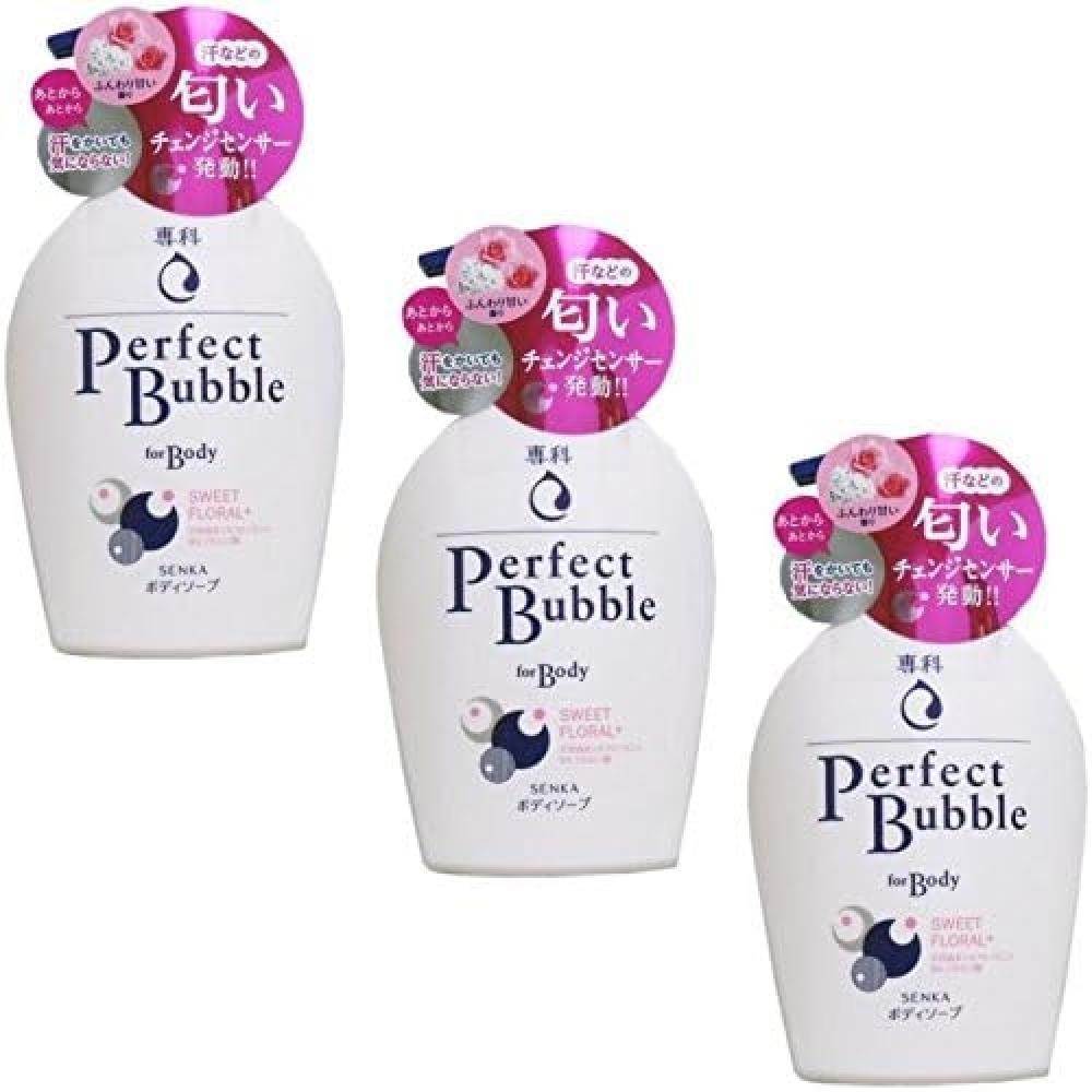 

[Оптовая закупка] Senka Perfect Bubble для тела Sweet Floral, 500 мл [x 3]
