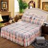 1pc Thickened Sanding Bedspread Soft Non-Slip King Queen Bed Skirt Wedding Fitted Sheet Cover No Pillowcase