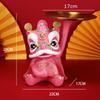 Chinese Lion Dance Ornament Entryway Desktop Key Tray Jewelry Cosmetic Storage Saucer Decoration Candy Plate
