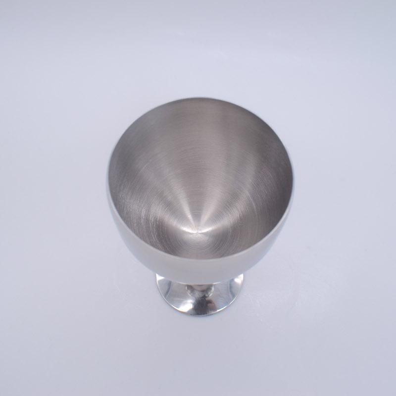 304 stainless steel red wine glass hotel goblet, metal wine glass 260ml