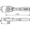 Tone Compact Short Ratchet Handle Hold Type RH4CHS 12.7mm Drive Tool