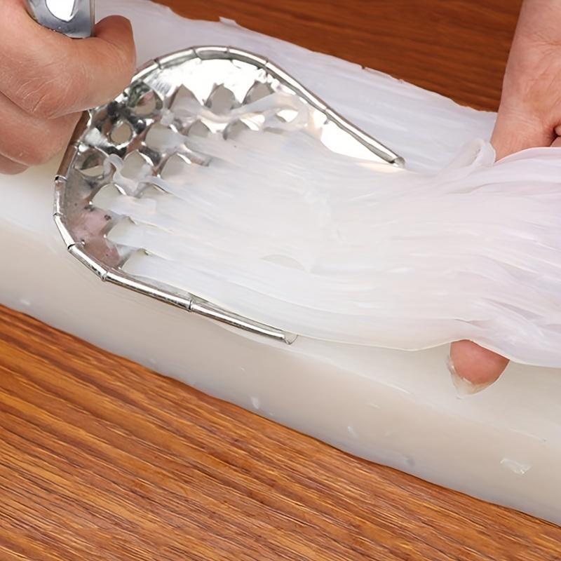 1pc Stainless Steel Jelly Scraper, Cold Noodle Scraper, Jelly Planer, Jelly Scraper, Kitchen Tool
