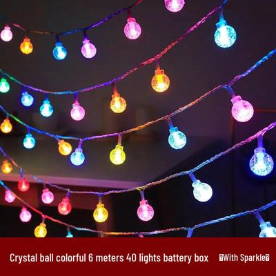 Luci a LED con sfera di cristallo
