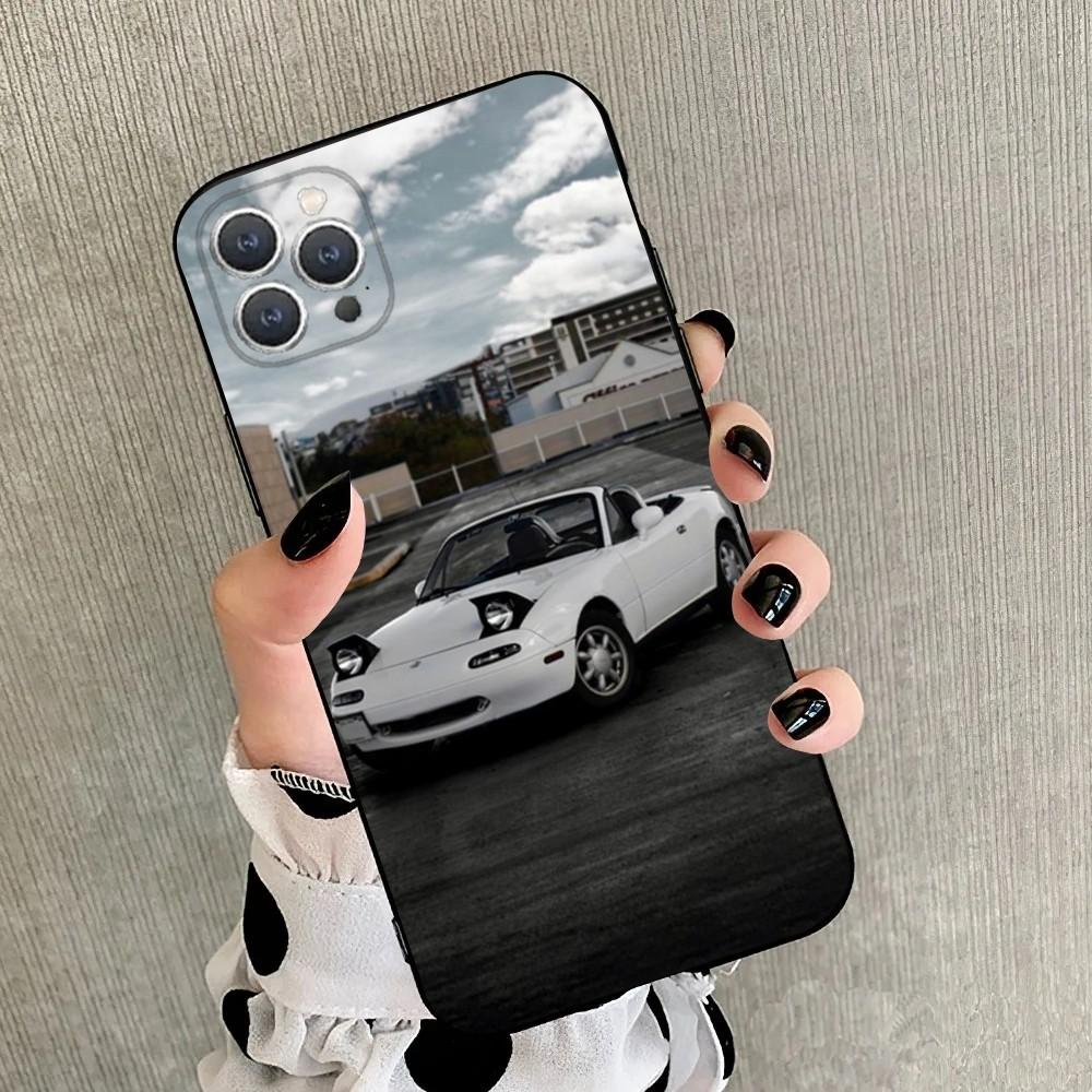 

Miata 30Th Mx5 Phone Case For iPhone 15,14,13,12,11,Plus,Pro Max,XS,X,XR,SE,Mini,8,7 Soft Silicone Black Cover iPhone13