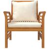 4 Piece Garden Lounge Set with Cushions Solid Acacia Wood