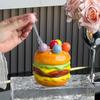 Creative Dessert Salad Fork Rustproof Cute Toothpick with Holder  Ceramic Cutlery