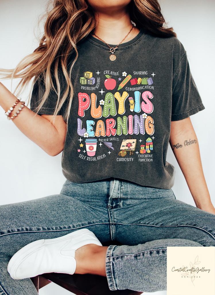 Play Is Learning Shirt Back To School T Shirt Cute Teacher Teacher Life Shirt Back To School Gift