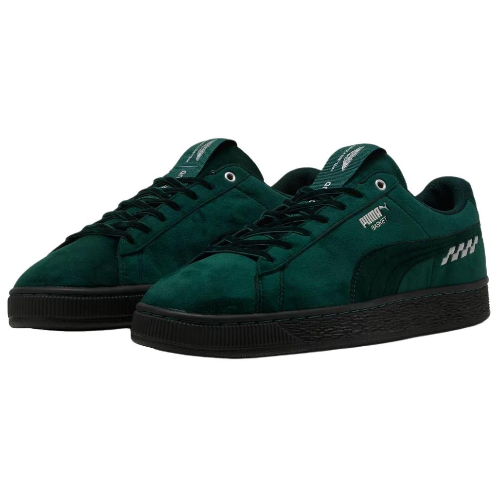 Puma X Aston Martin Aramco F1 Team Basket Uk Green Lux Silver Unisex Sneakers 309465-01