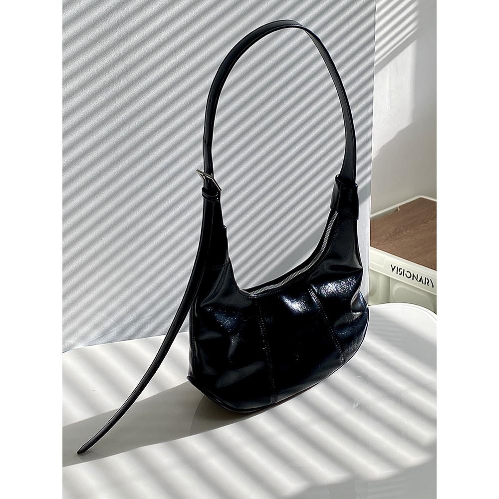 Ielgy Retro Large-Capacity Dumpling Bag All-Match One-Shoulder Messenger