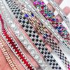 3 Yards Self Adhesive Rhinestone Strip Flexible Shiny Rhinestone Tape DIY Decoration Decorative Apparel Accessory Shoes Decor