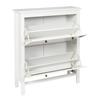 Meubl white NARROW SHOE CABINET for the hall MADE OF MDF