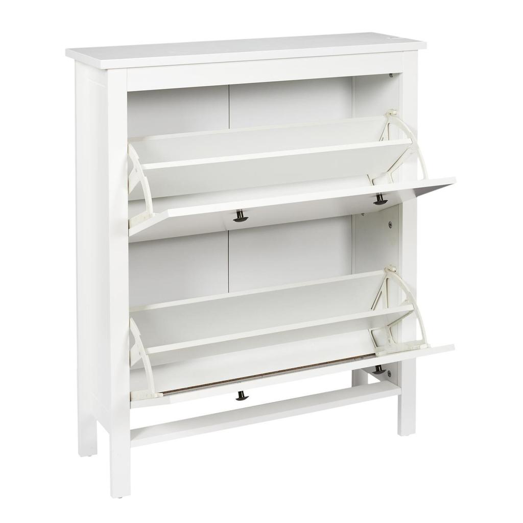 Meubl white NARROW SHOE CABINET for the hall MADE OF MDF