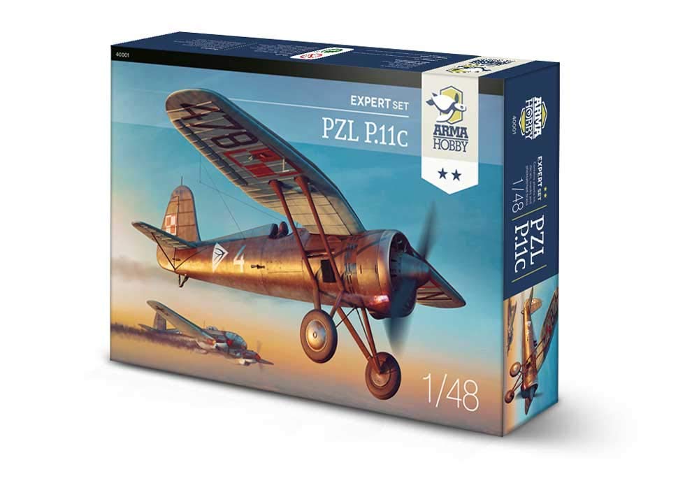 

Arma Hobby Scale Polish Air Force PZL Expert Set Plastic Model Kit ADL40001 1/48 P.11c