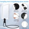Large Mirror Full Page Magnifier 3 In 1 LED Magnifier Visual Impairment Flexible Magnifier  Craft