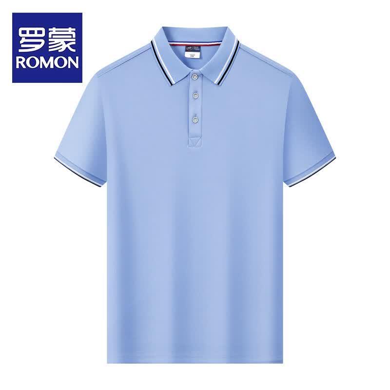 ROMON Men s Solid Polo Shirt L