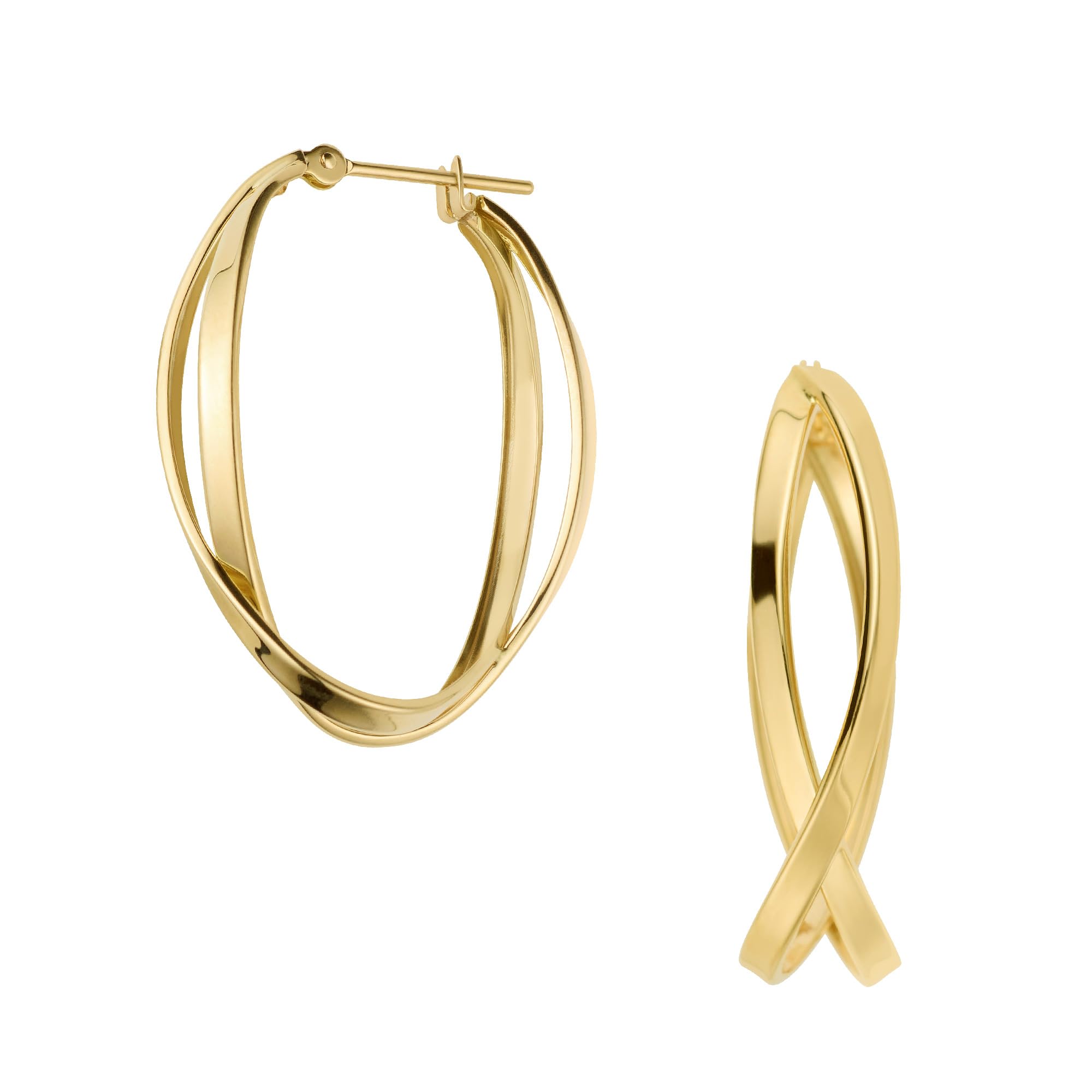 

Kuma earrings KMJA0145 YG [Official] [Vendome Aoyama] [Kengo + MA,YU] GURU-GURU [Kengo Kuma]
