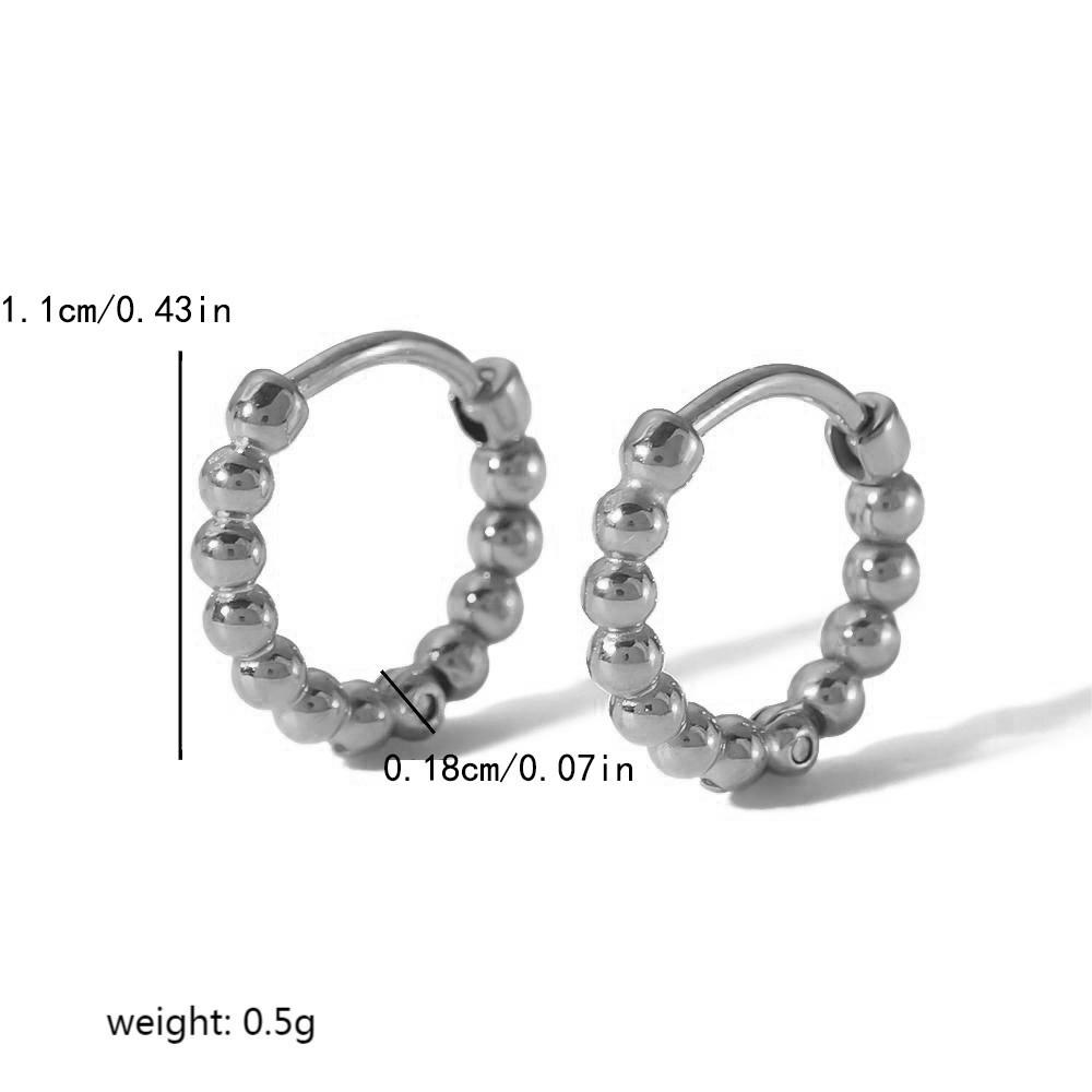 Стильные геометрические серьги-кольца из нержавеющей стали с позолотой для женщин Style G