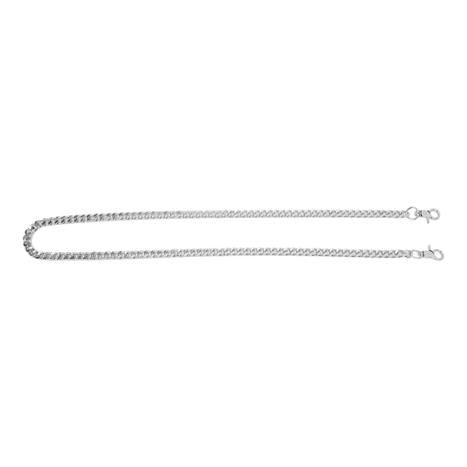 

5Pcs 1m Aluminum Curb Chain Elegant Simple Rust Resistant Metal Craft Chain for DIY Bag Chains Jewelry Making Silver срібний
