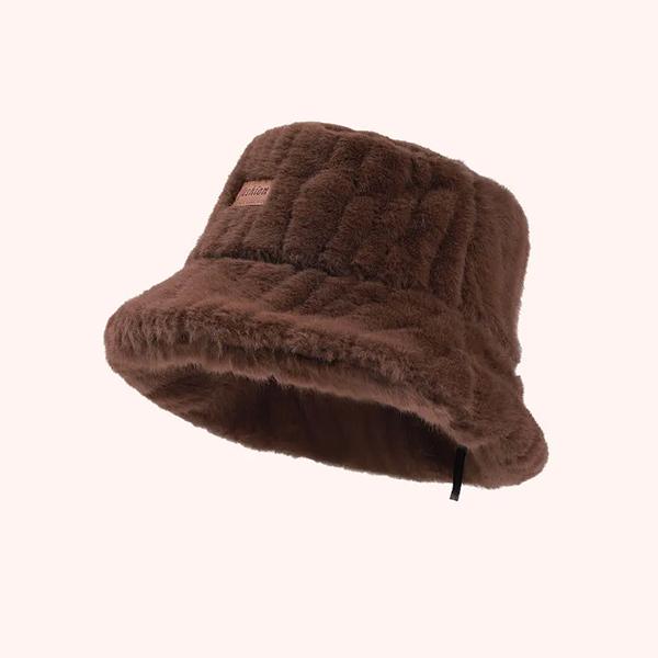 WTEMPO Retro Elegant Warm Thickened Soft Hats Women's Autumn Winter Casual Versatile Plush Hats Solid Color Windproof Cold-proof Hats