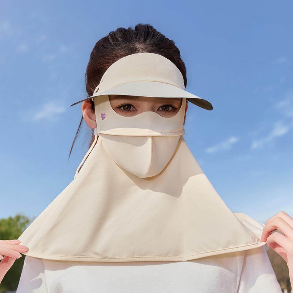UV Protection Ice Silk Mask Dustproof UV Protection Veil Thin Sunscreen Face Cover  Unisex