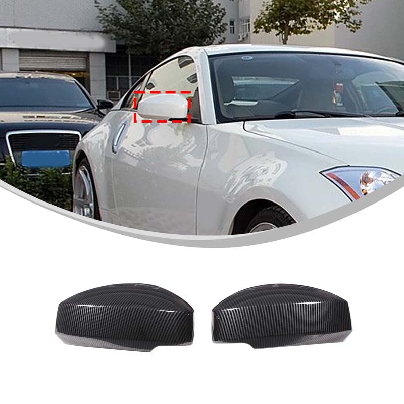 For Nissan 350Z Z33 2003-2006 LHD ABS Carbon Fiber Car Control Gear Shift Panel air outlet cover Rearview Mirror Cover Sticker